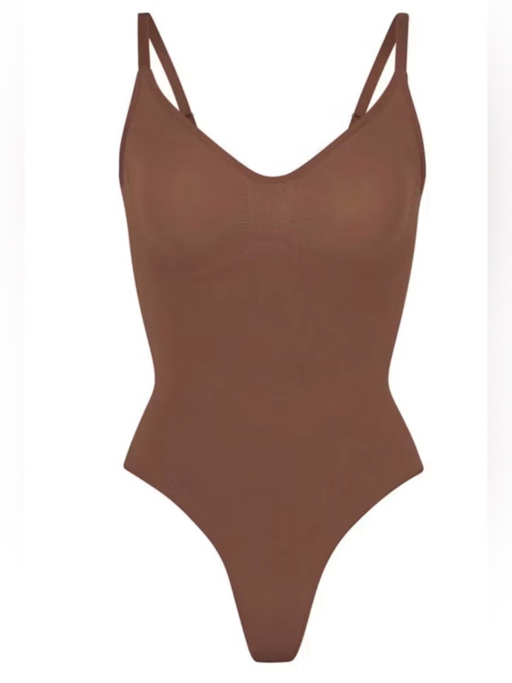 SKIMS Women's Scoop Neck Thong Bodysuit (Color: Jasper, Size: XL) in brand new.
